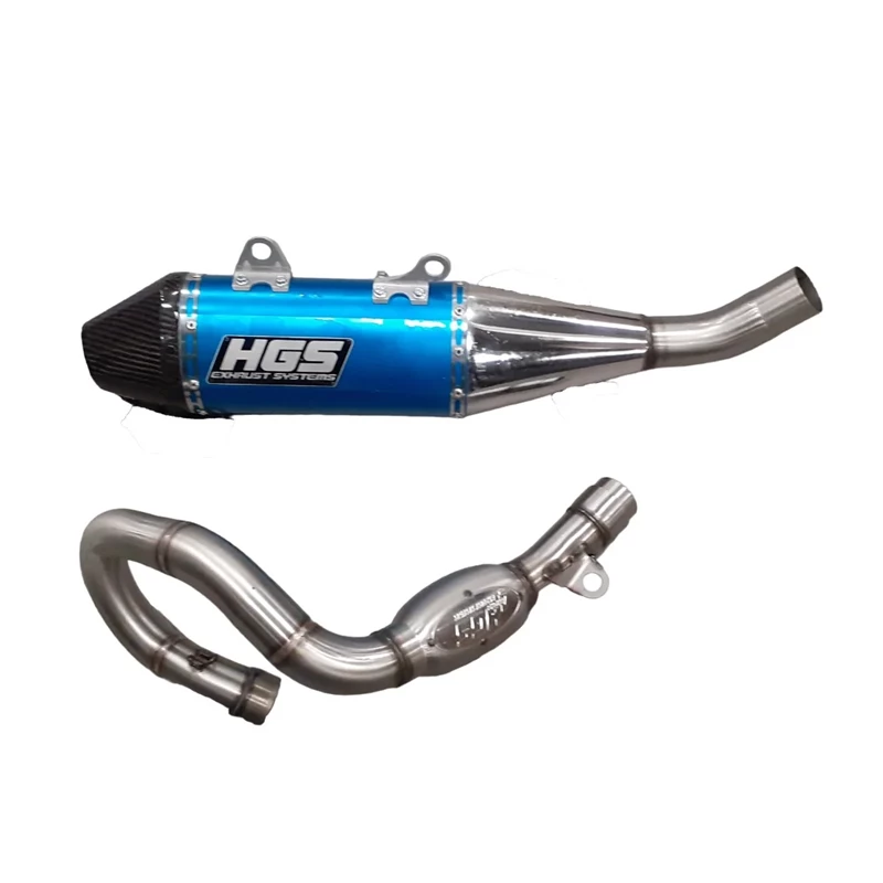 HGS Täysputkisto 4T new design KTM250SX-F 23-.. Sininen-Carbpn