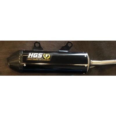 HGS Äänenvaimennin Musta hiilikuitupäädyllä 2T Racing KTM250/TC250 19-22