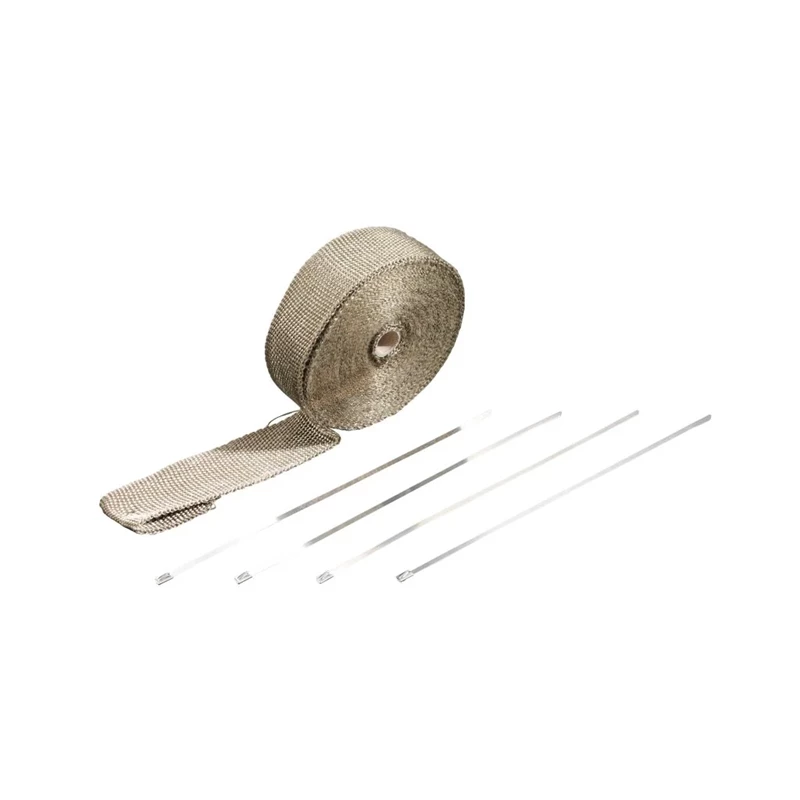 Pakoputken lämpöeriste Wrap Titanium 10 Mtr