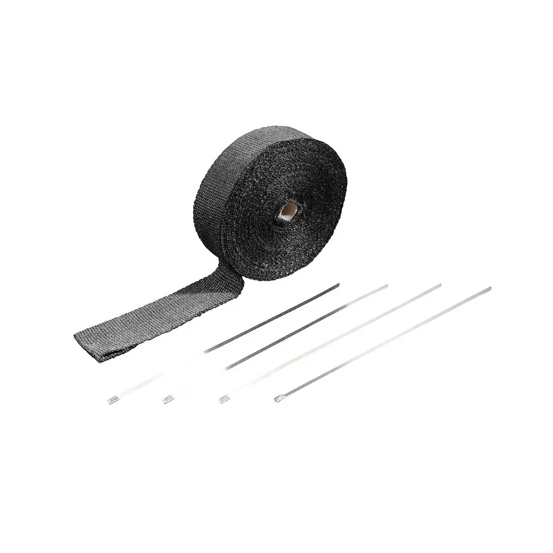 Pakoputken lämpöeriste Wrap Black 10 Mtr