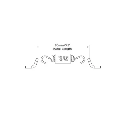 Yoshimura Spring, W/Insulator 3" / 76mm -> 85mm