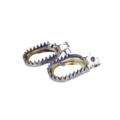 Scar Titanium Footpegs Anti Mud - Yamaha