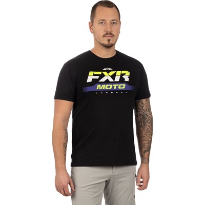 M Moto Premium T-Shirt Black/Purple Reign M
