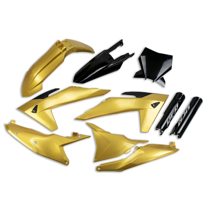 UFO Plastic kit 6-parts KTM SX/SXF125-450 23-24 Gold/Black