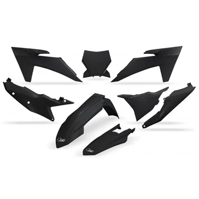 UFO Muovisarja 5-osainen Musta 001 KTM SX/SXF125-450 23-24