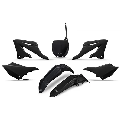 UFO Muovisarja 5-osainen Musta 001 YZ125/250 2022-