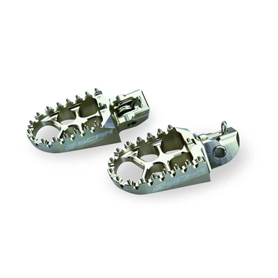 Scar Evolution Footpegs - Ktm/Husq. SX/F 16-22 EXC/F 17-23 Titanium color