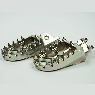 Scar Evolution Footpegs - Honda/Kawasaki Titanium color