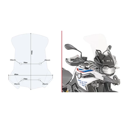 GIVI Windscreen BMW F850GS 2018-