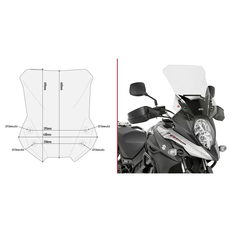 Givi Tuuliilasi 650 V-Strom 17-