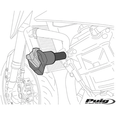 Puig Crash Pads R19 Suzuki Gsx-S125 20' C/Black