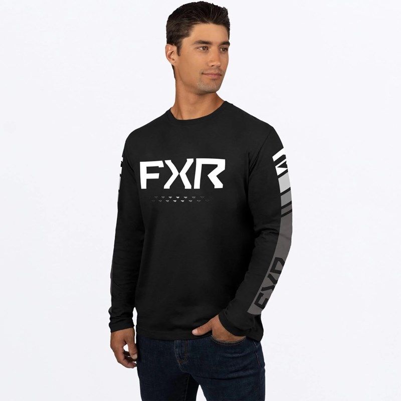 M Helium Tech Longsleeve Jersey L Black/White
