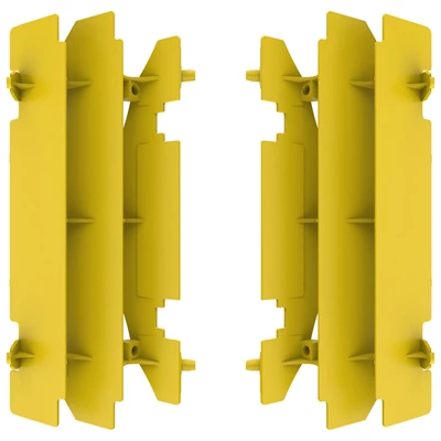 Polisport radiator louvers Suzuki RM125(01-08) RM250(96-06) Yellow rm01 (10)