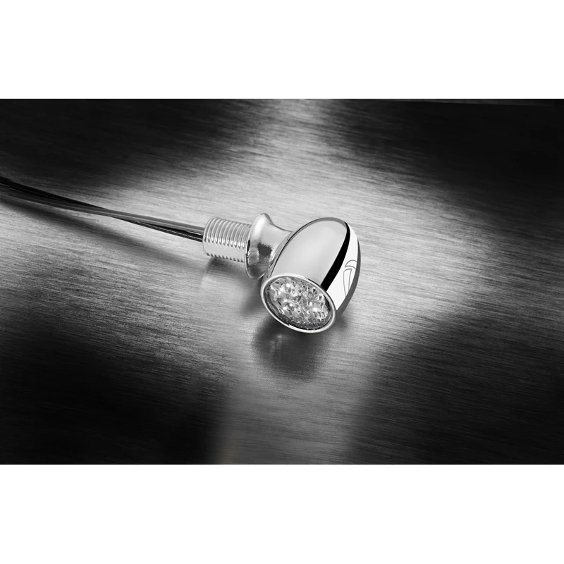 Kellermann Atto® DF LED mini indicator 3 in 1 chrome w/ clear glass