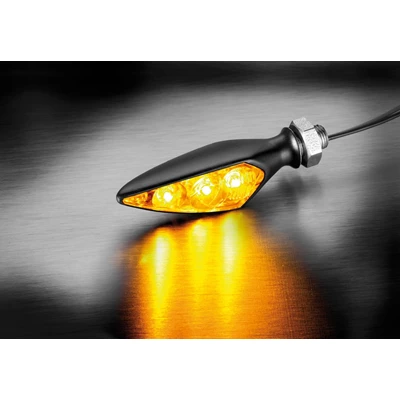 Kellermann Rhombus S Extreme black Front left/Rear right* w/ clear glass