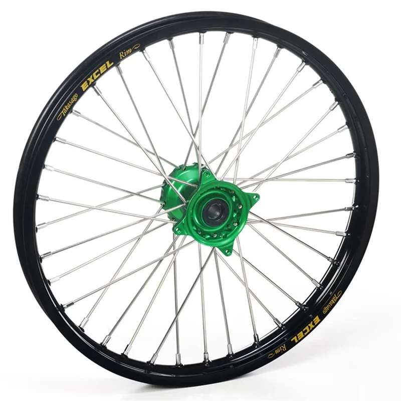 Haan Wheels Front KX250F 21- KX450 19- 21-1,60 BK Rim Green Hub