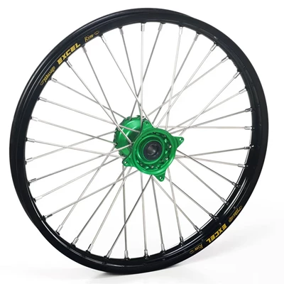 Haan Wheels Front KX250F 21- KX450 19- 21-1,60 BK Rim Green Hub