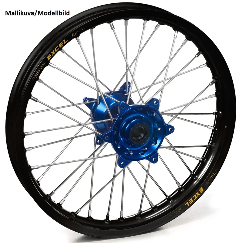 Haan wheel TC85 21-24 16-1,85 BLACK RIM/BLUE HUB