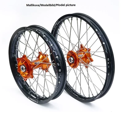 REX WHEELS 18-2,15 KTM ALL EXC-F  95-23  ALL SX-F 95-12 MUSTA VANNE/ORANSSI NAPA