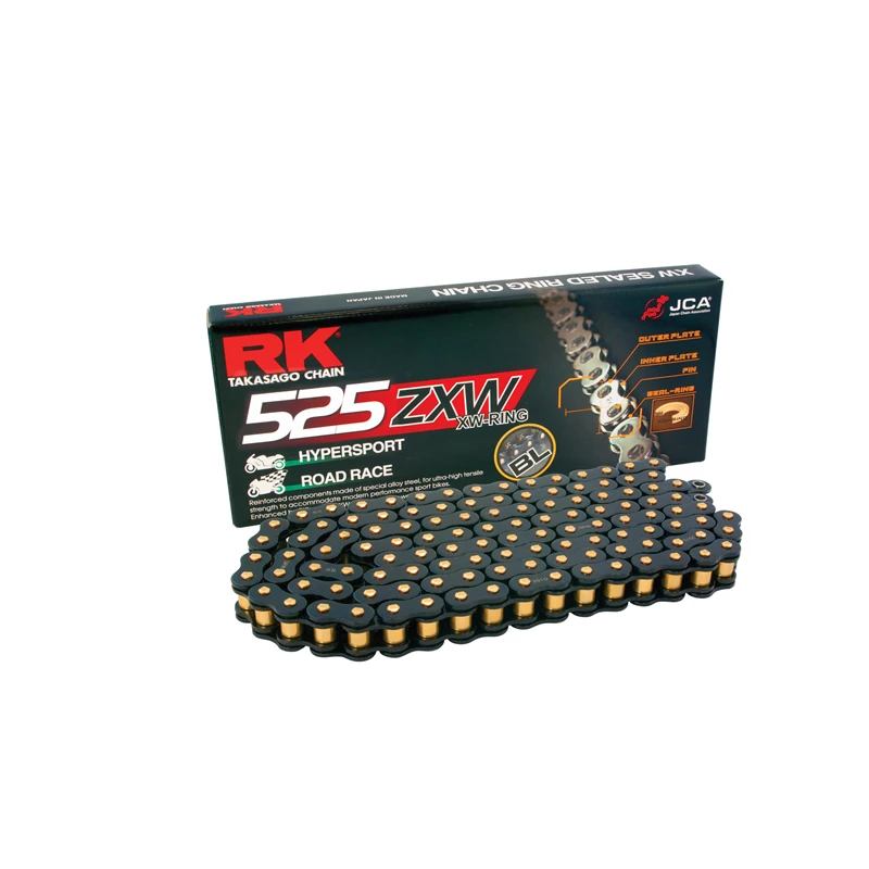 RK BL525 ZXW-rengasketju Black Scale