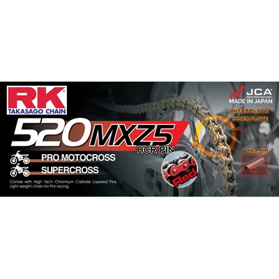 RK RR520MXZ5 Offroad Pro ketju Punainen +CL (Jousil.)