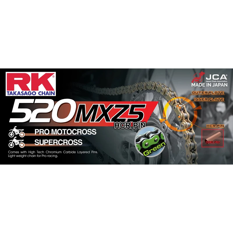 RK MM520MXZ5 Offroad Pro ketju VihreƤ +CL (Jousil.)