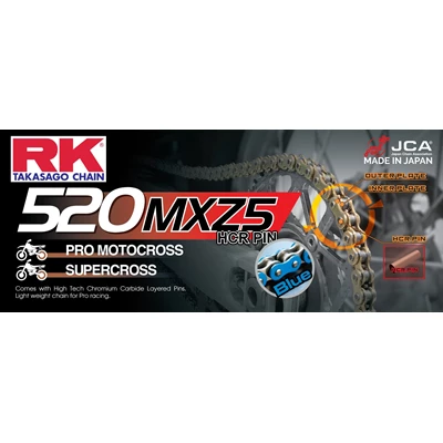 RK BB520MXZ5 Offroad Pro ketju Sininen +CL (Jousil.)