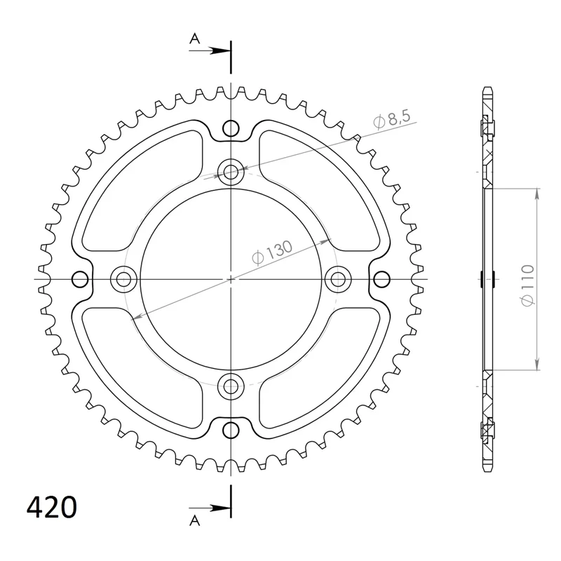 Supersprox Stealth Takaratas HO CR80/85,CRF150 Kulta 56