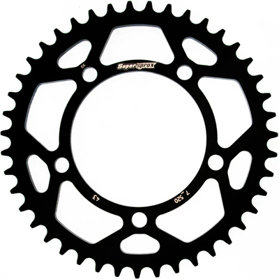 Supersprox Alumiini takaratas RAL-7_520:44 Musta