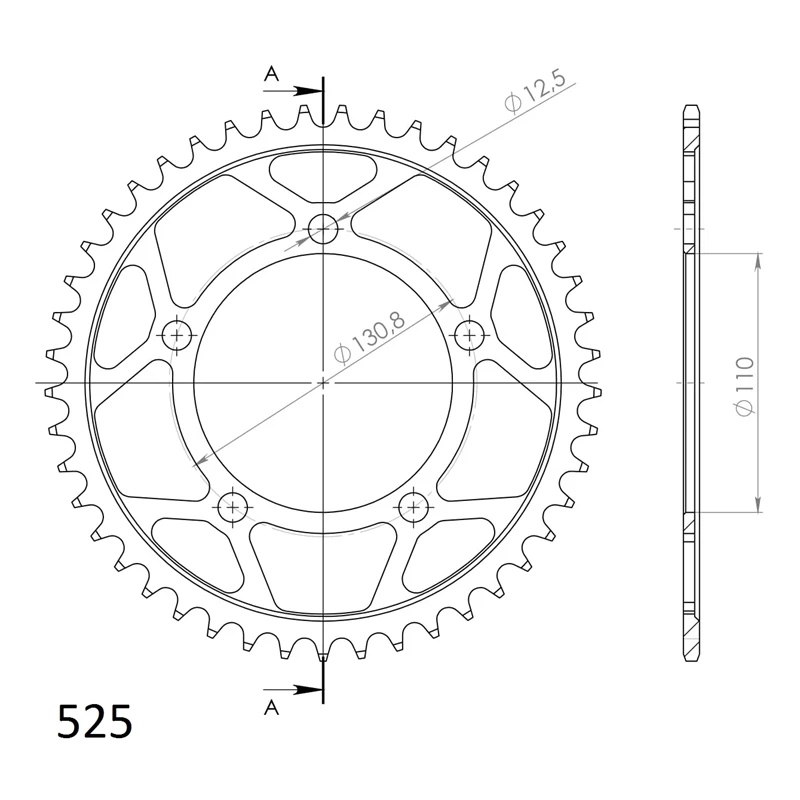Supersprox Teräs takaratas 7.45