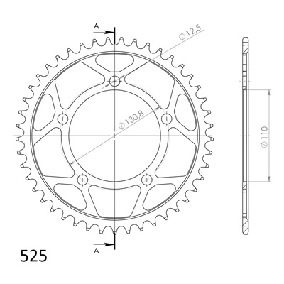 Supersprox Teräs takaratas 7.45