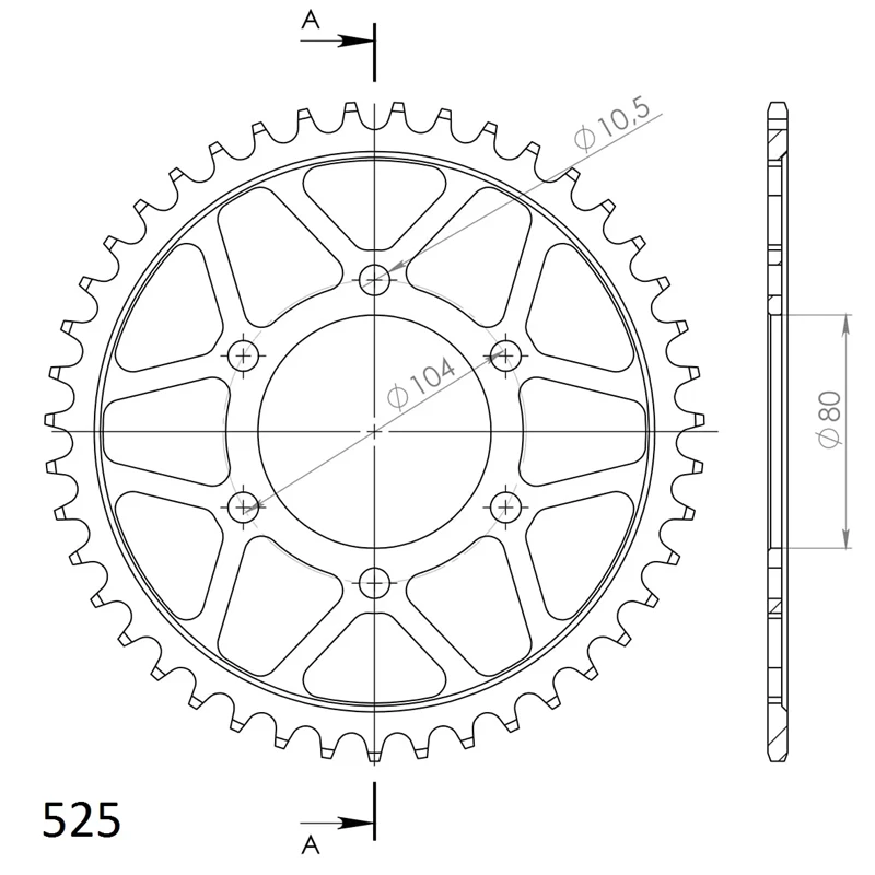 Supersprox / JT Teräs takaratas 1489.43