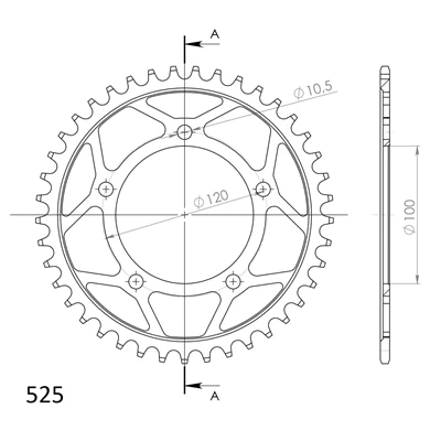 Supersprox Teräs takaratas 702.42