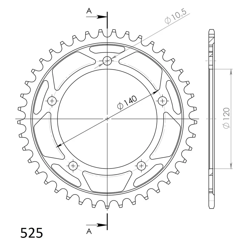 Supersprox / JT Teräs takaratas 1792.42
