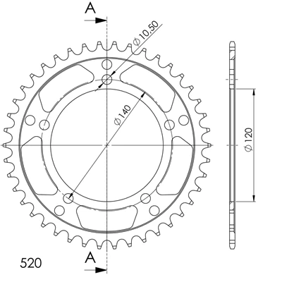 Supersprox Teräs takaratas 1793.42