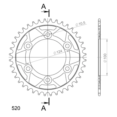 Supersprox Teräs takaratas 735,45
