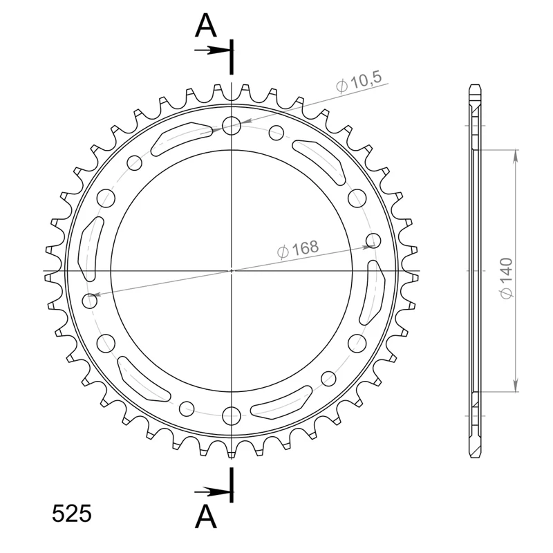 Supersprox / JT Teräs takaratas 6.41