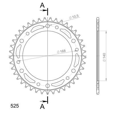 Supersprox / JT Teräs takaratas 6.41