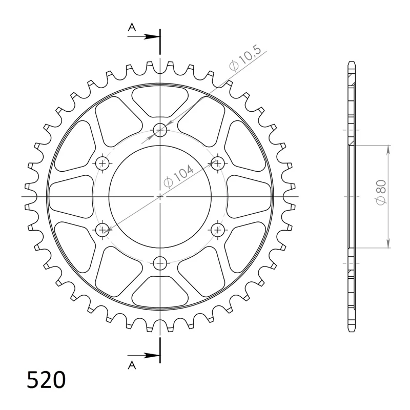 Supersprox Teräs takaratas RFE-478:41