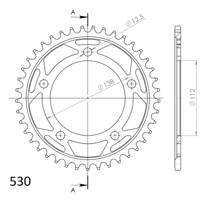 Supersprox Teräs takaratas 302.41