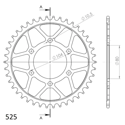 Supersprox Teräs takaratas 1489.42