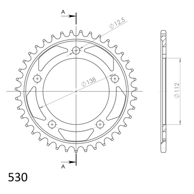 Supersprox Teräs takaratas 302.39