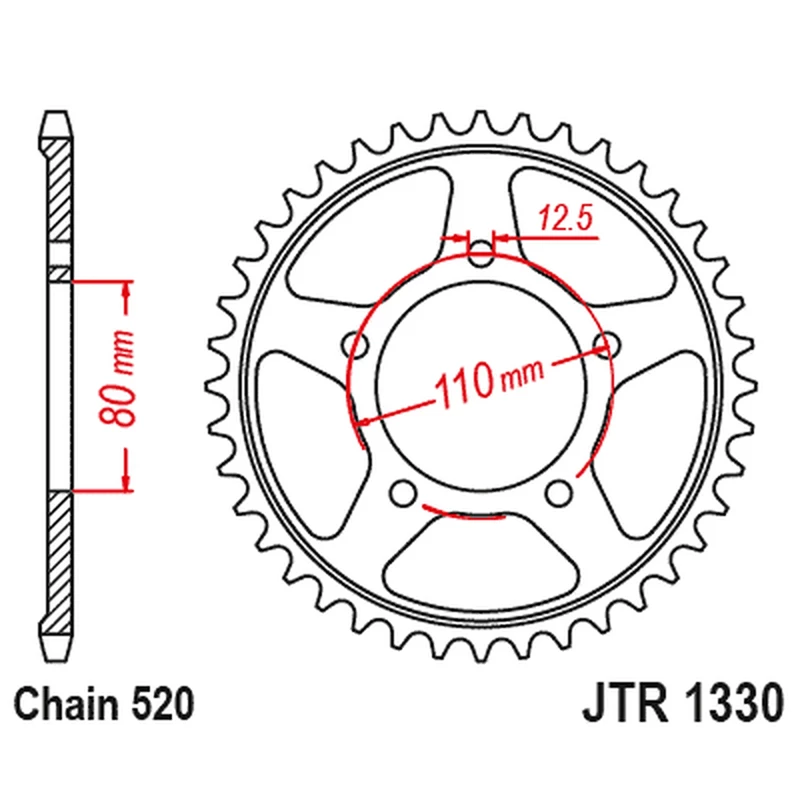 JT Takaratas ZBK - Musta Zinc JTR1330.45ZBK