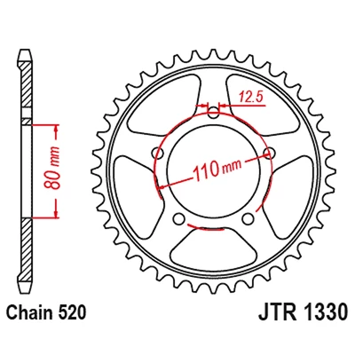 JT Takaratas ZBK - Musta Zinc JTR1330.45ZBK