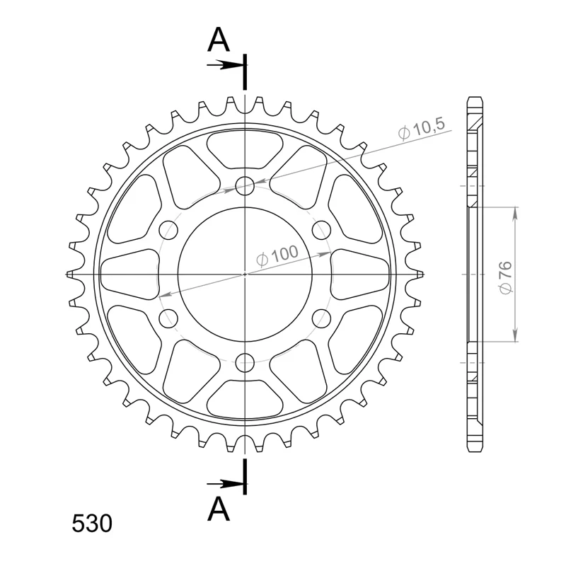 Supersprox Teräs takaratas 816.38