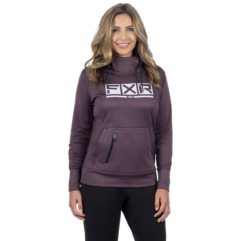 W Podium Tech PO Hoodie L Muted Grape/Dusty Lilac