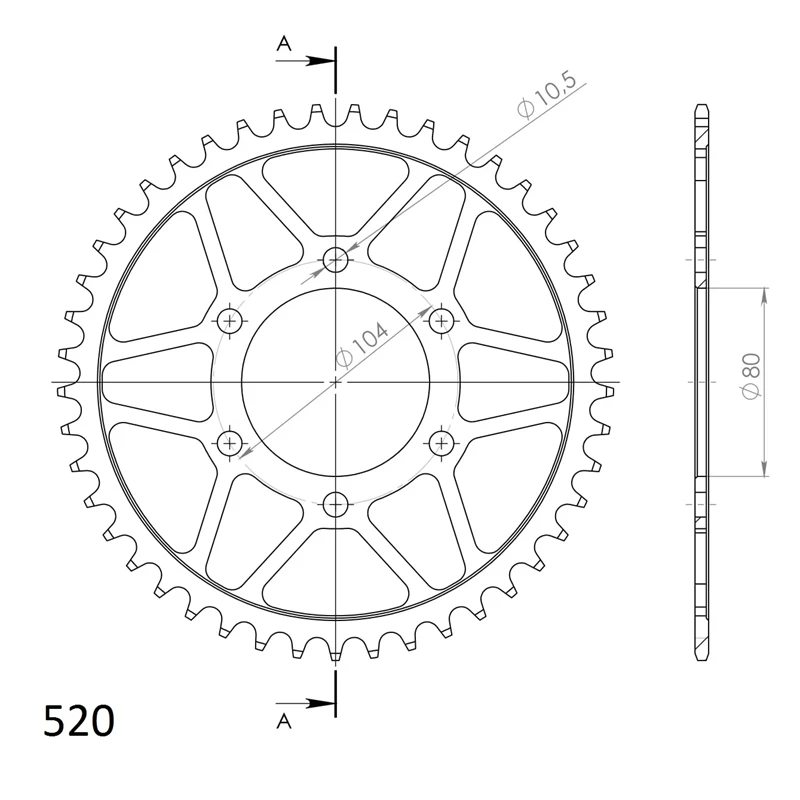 Supersprox Teräs takaratas 478.45