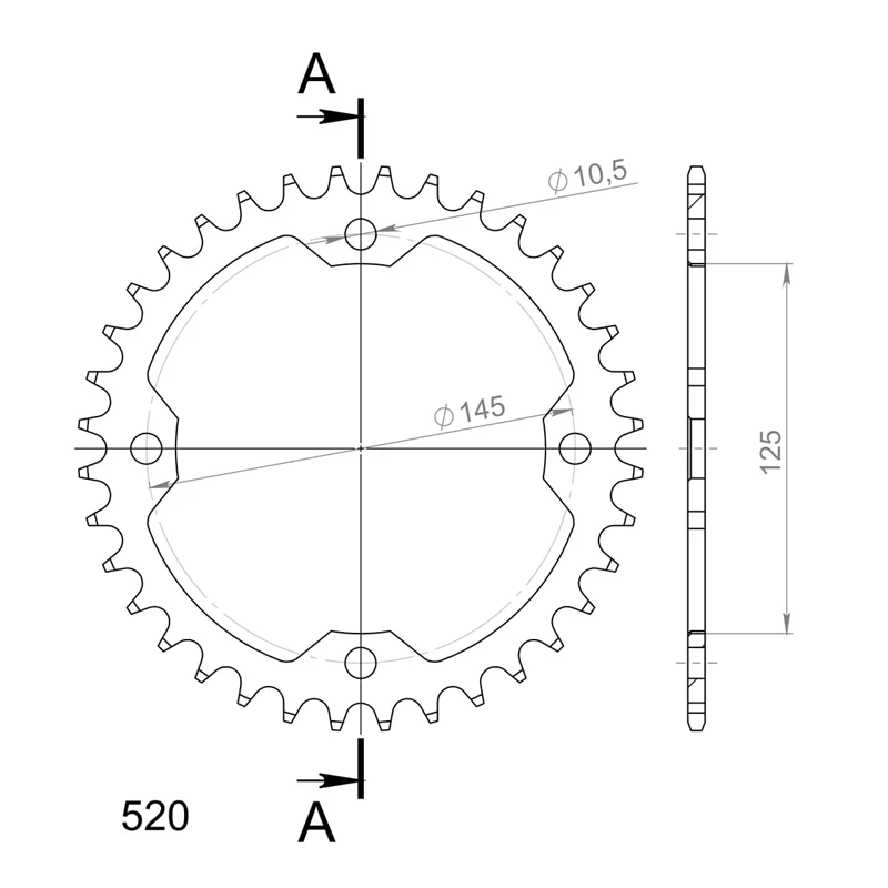 Supersprox Teräs takaratas 1857.36