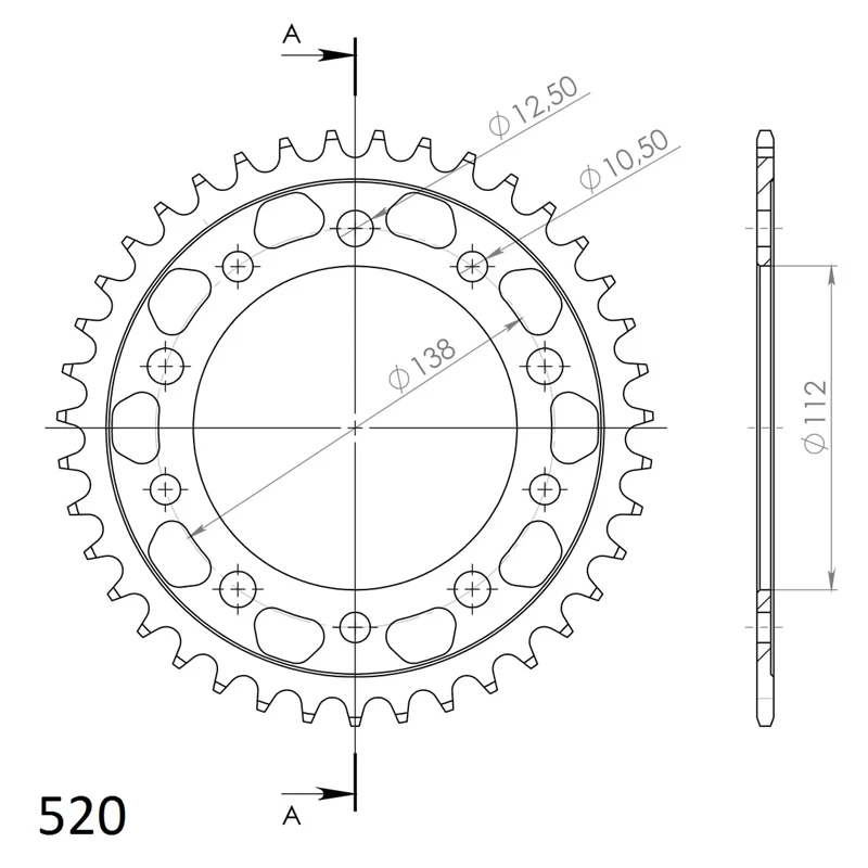 Supersprox / JT Teräs takaratas 1303.39