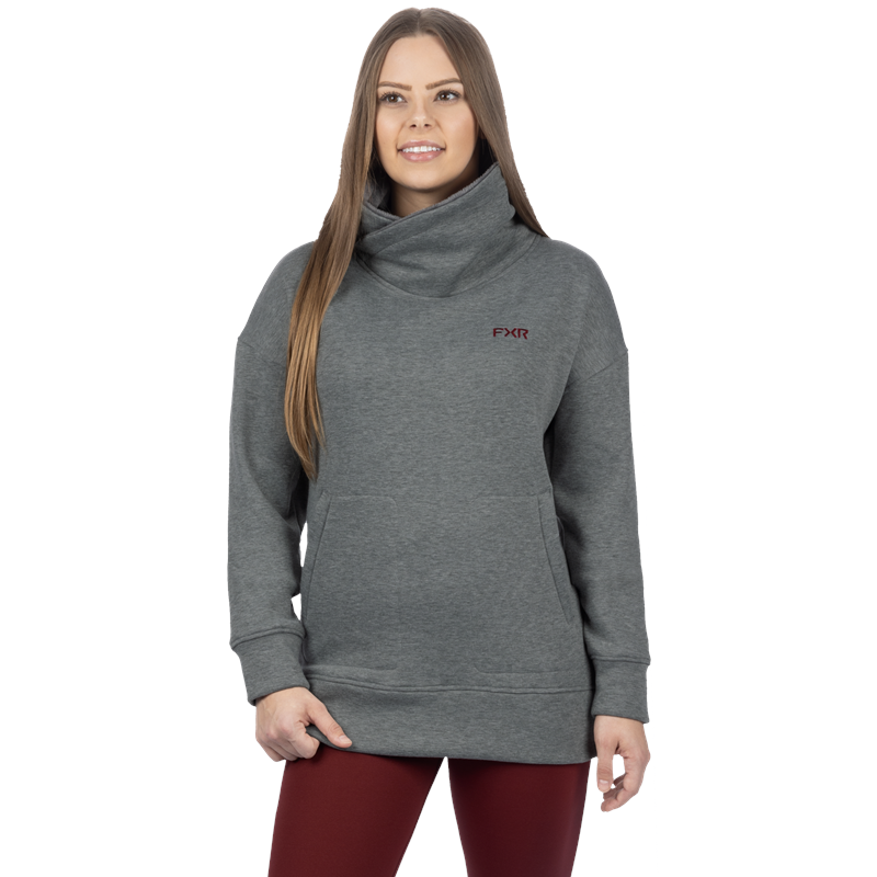 W Ember PO Sweater XS Grey/Merlot